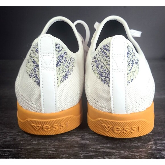 Vessi Weekend Waterproof Shoes Sneakers White/Teak Sole Brown Mens 9 - RARE  NEW main image 5